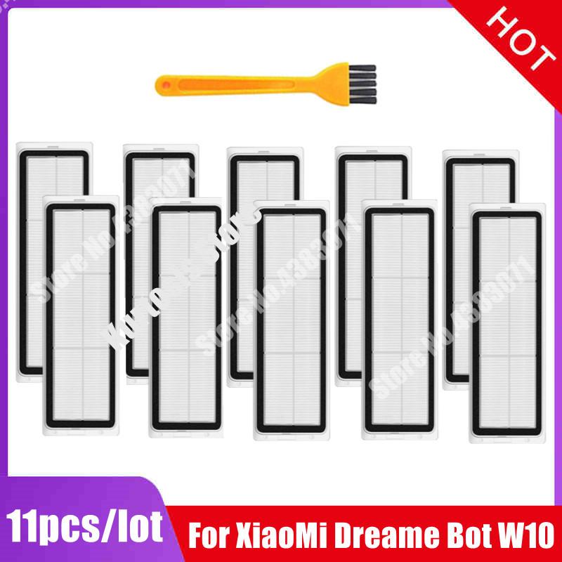 For Dreame Bot W10 / W10 Pro Vacuum Cleaner Parts Main Side Brush Washable Hepa Filter Mop Cloth Replacemen Accessories