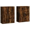 VidaXL Wall Cabinets 2 Pcs Smoked Oak 69.5x34x90 Cm 3195648