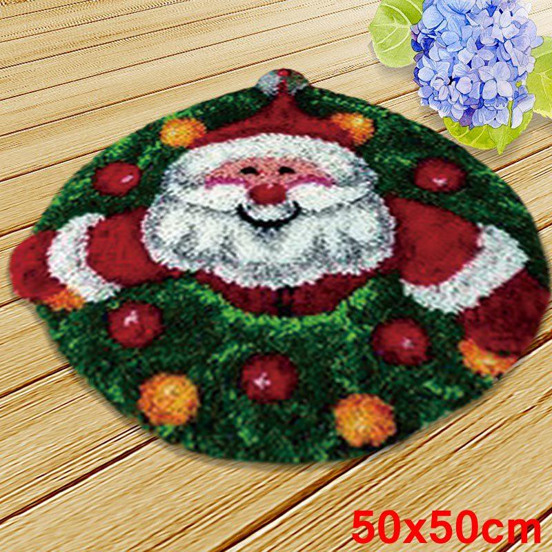 Cartoon Animal Latch Hook Pillow Smyrna Package Hooks Hand Knitted Embroidered Pillow Carpet Embroidery Set Latch Hook Rug Kits