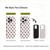 Trendy Kawaii Retro Red Love Heart Hand Drawn Doodle Art Film Aesthetic Protective Phone Case For iPhone 14 15 16 Pro Max Plus Dropproof Bumper Cover