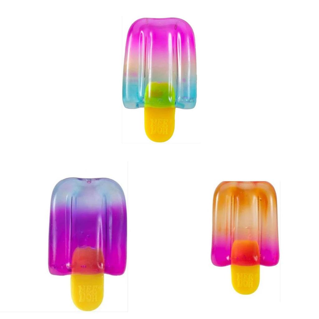 Needoh Pot à Glace Crème Glacée Cube Sensoriel en Silicone Pour Soulager le Stress et le Jeu Créatif