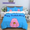 Set Copripiumino Trapuntato con Fantasia Barbapapa Decorazione per la Casa Regalo (1 * copripiumino + 2 * federe senza imbottitura)