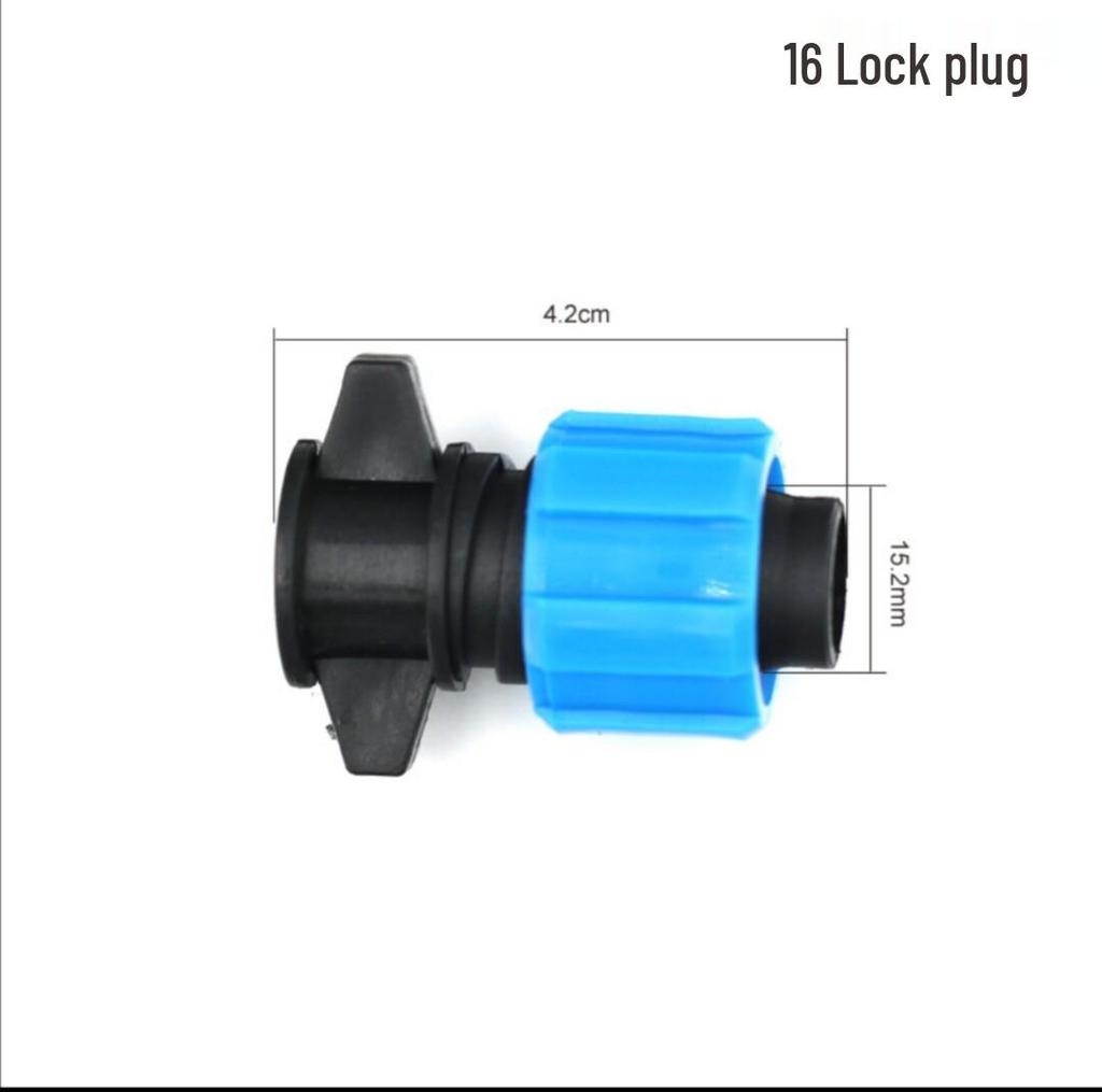16mm Surface-Mounted Drip Tape Bypass Valve & Tube Switch