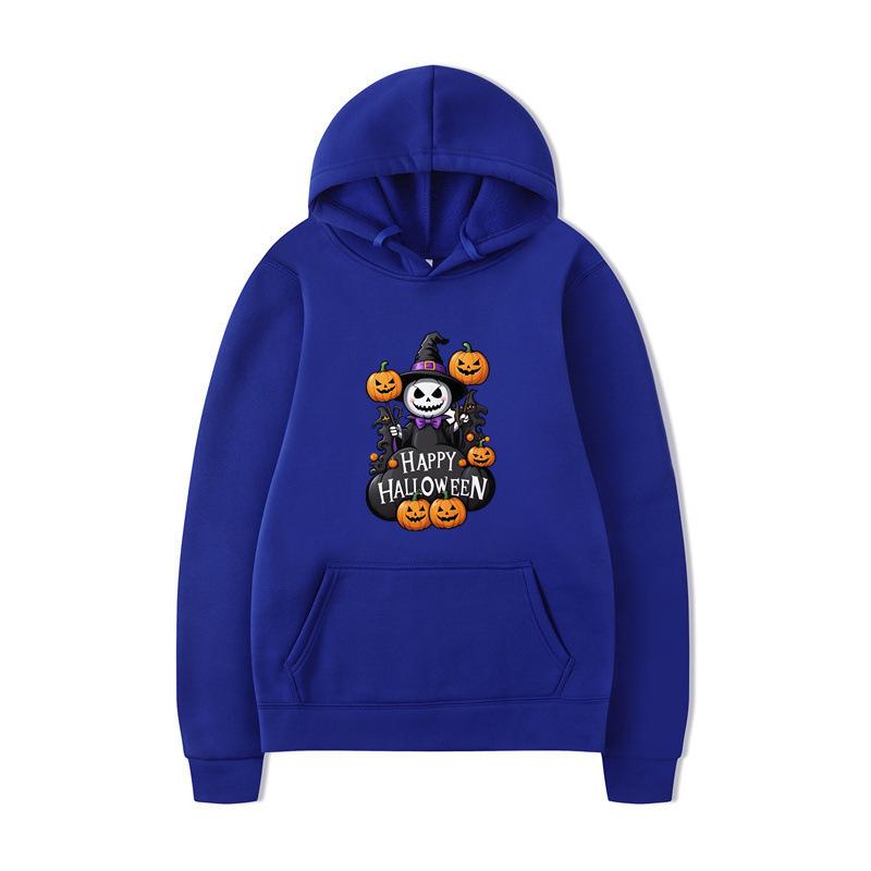 New autumn winter pumpkin themed printed long sleeved hoodie series loose casual sportswear