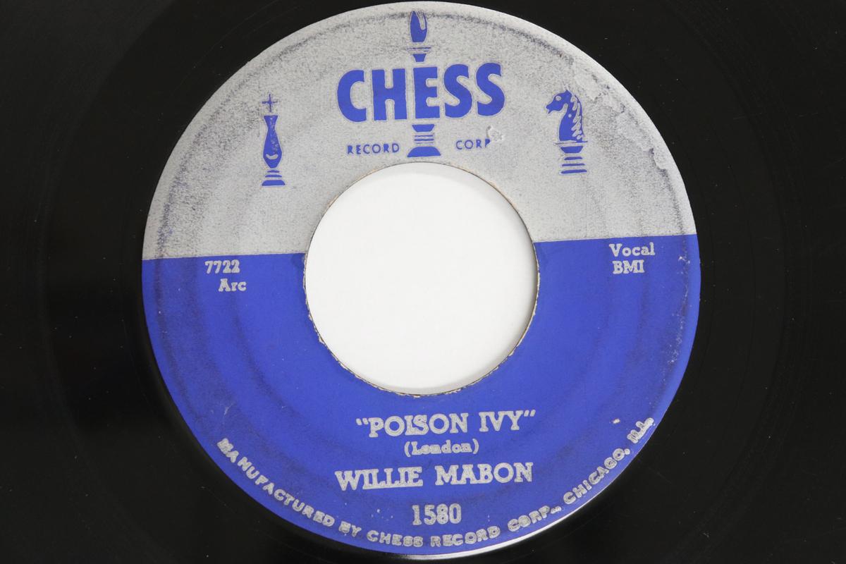 

7inch Record WILLIE MABON - Poison Ivy / Say Man 1580 Chess 1954 US Blues Used