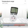 EU Plug Digital Temperature Controller Timer Socket Thermostat With Timer Switch Cooling Heating Temperature Sensor