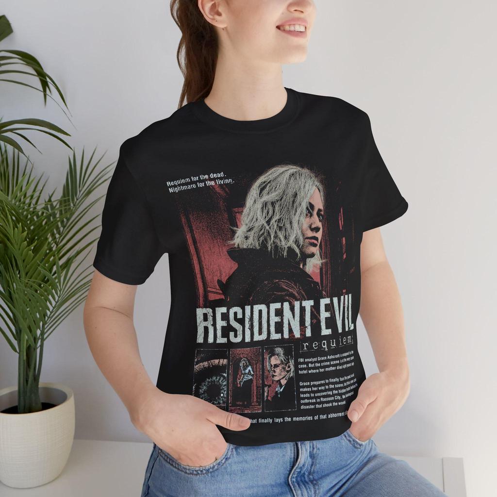 Resident Evil 4 Remake Unisex T-shirt Oversized Y2k Short Sleeve Men's Women's  Loose Printed Cotton High Quality Female Male Clothing