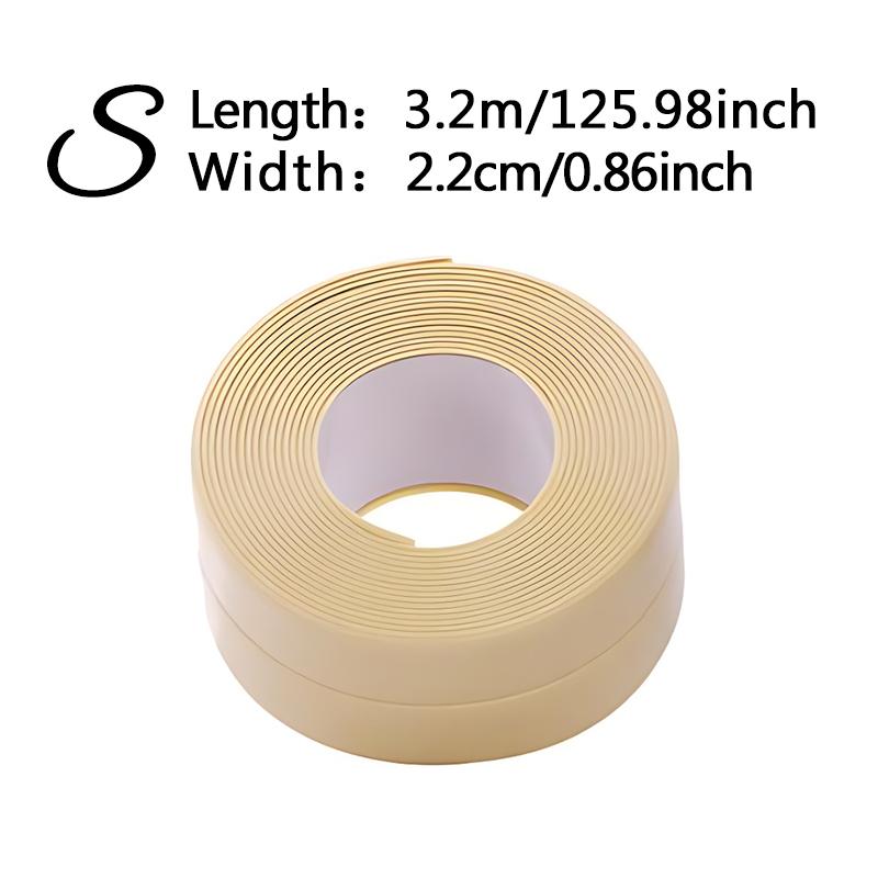 1PC S Size Bathroom Waterproof Wall Stickers Sealing Tapes 2.2cm Width Self Adhesive Anti Mold Tape Bathroom Kitchen Supply ZYF