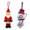 Yousheng DIY Button Christmas Ornament Kit Stacked Colorful Buttons Christmas Snowman/Santa/Angel/Tree Craft Making Set for Holiday Decor