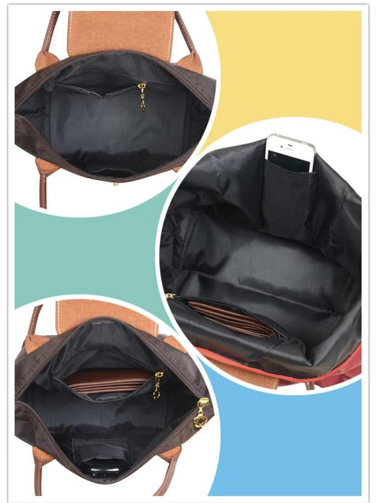 Einteilige Damen-Umhängetasche mit einer Schulter: Knödel-Stil, Faltbare Reise-/Einkaufs-/Mami-Tasche, Kostenloser Versand