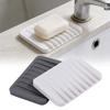 2Pcs Silicone Soap Dish Holder Creative Soap Plate Soap Saver Tray  Bathroom Accessories