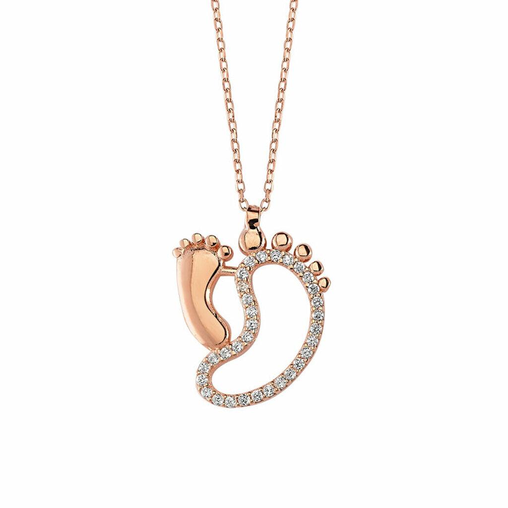 Buy Mother Baby Footprint Necklace 