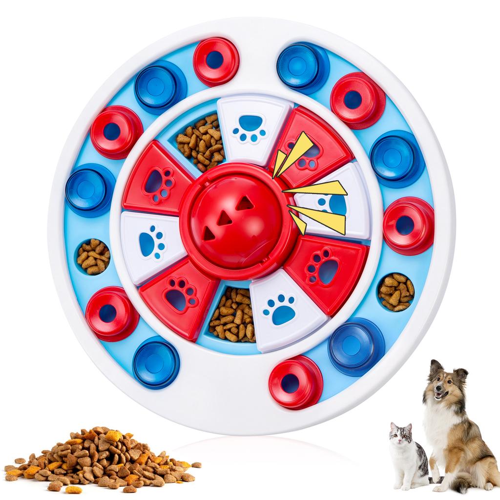 Dog Puzzle Toys Slow Feeder Interactive Increase Puppy IQ Food Dispenser Anti-Choking Tableware Dog Licking Plate Pet Supplies