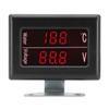 Jauge Numérique Universelle 2 en 1 Température d'Eau + Voltmètre 12V / 24 V avec Capteur M10 pour Voiture / Camion Voltmètre