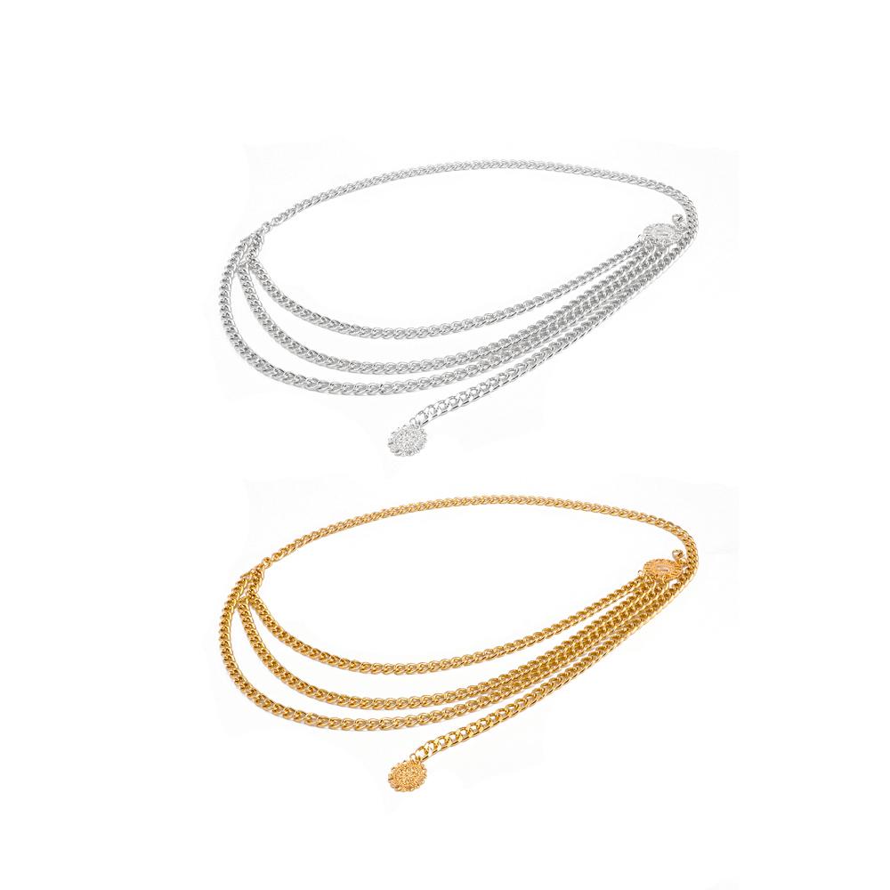 

Waist Multilayer Pendant Long Women Belly Body Chains Waist Belt Jewelry Waistbands золотой
