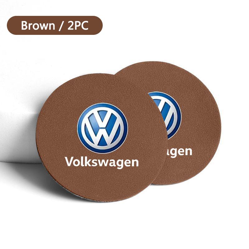 

Hot 2pcs Non-slip Car Water Cup Pad Auto Interior Coasters Silica Gel Mat For VW Volkswagen GOLF 5 Tiguan Polo Golf 6 Golf 7 Jet