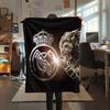 Real Madrid Team,pattern Flannel Blanket, High quality Comfortable for All Seasons, Home Decor, Warmth and Comfort, Perfect for Gifts.