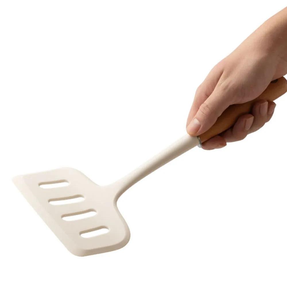 1PC Silicone Spatula Beef Meat Egg Kitchen Scraper Wide Pizza Shovel Cooking Utensils Non Stick Frying Spatula Kitchenware Tools