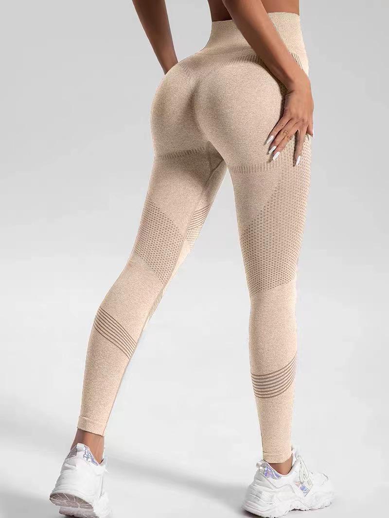 

Європейські та американські штани для йоги Peach Hip Fitness Line Medium хакі