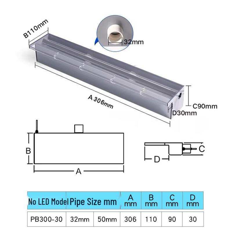 NuFeng Acrylic Colorful Waterfall Lamp