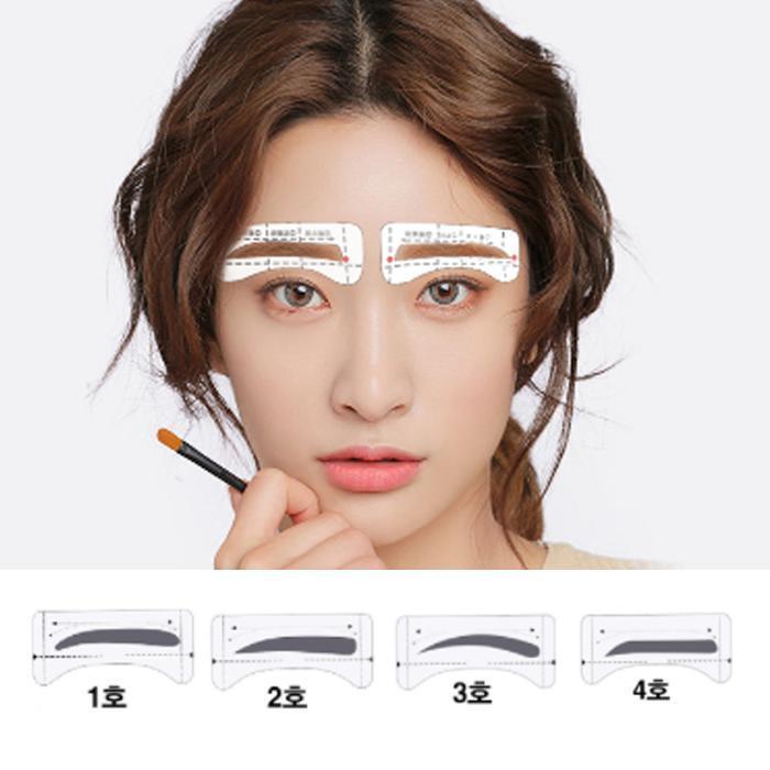 Eyebrow Drawing Sticker Eyebrow Guide Eyebrow Frame (12553401) No. 3