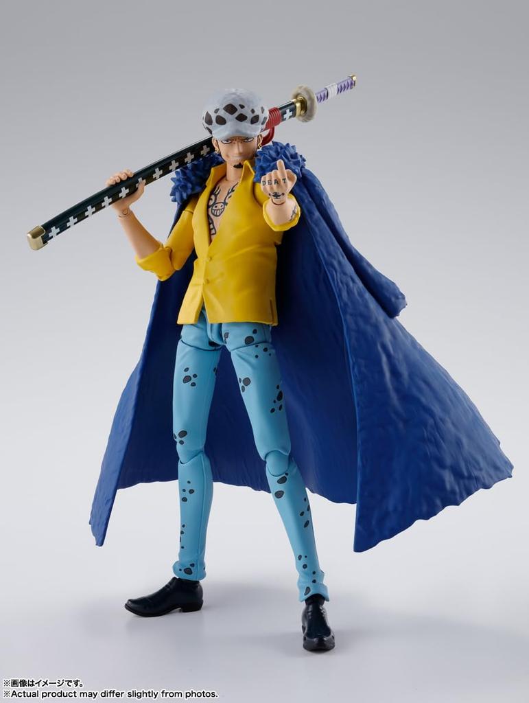 TAMASHII NATIONS ONE PIECE Trafalgar Law Battle of 160mm PVC ABS Painted Movable Figure S.H.Figuarts -The Onigashima- Approx. &