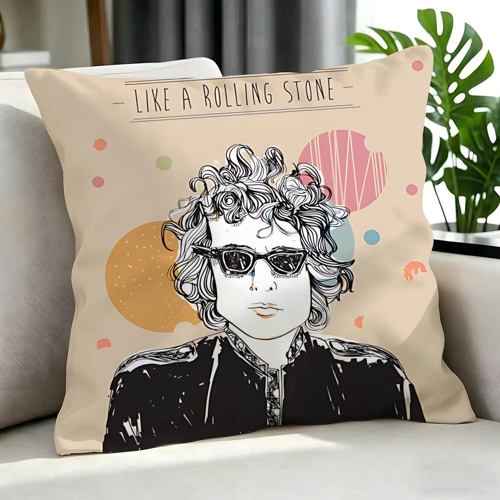 Band - Bob Dylan Cushion Cover Cushion Cover Set 4Pcs 50X50 45X45 40X40 Pillowcase Decorative Sofa Home Decor
