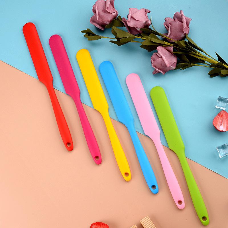 24cm Silicone Spatula Non-Stick Butter Cake Long Spatula Cream Spatula Heat Resistant Flexible Blender Cookie Pastry Baking Tool