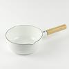 Pearl Metal Crevia Enamel Pan, 18cm, White