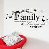 Family English Letter Wall Sticker DIY Home Decoration for Bedroom Study Living Room Background