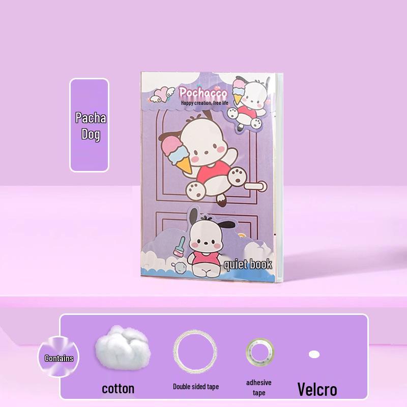 

My Melody & Kuromi Quiet Book Kit: Squeeze Toy & DIY Decompression Craft for Kids