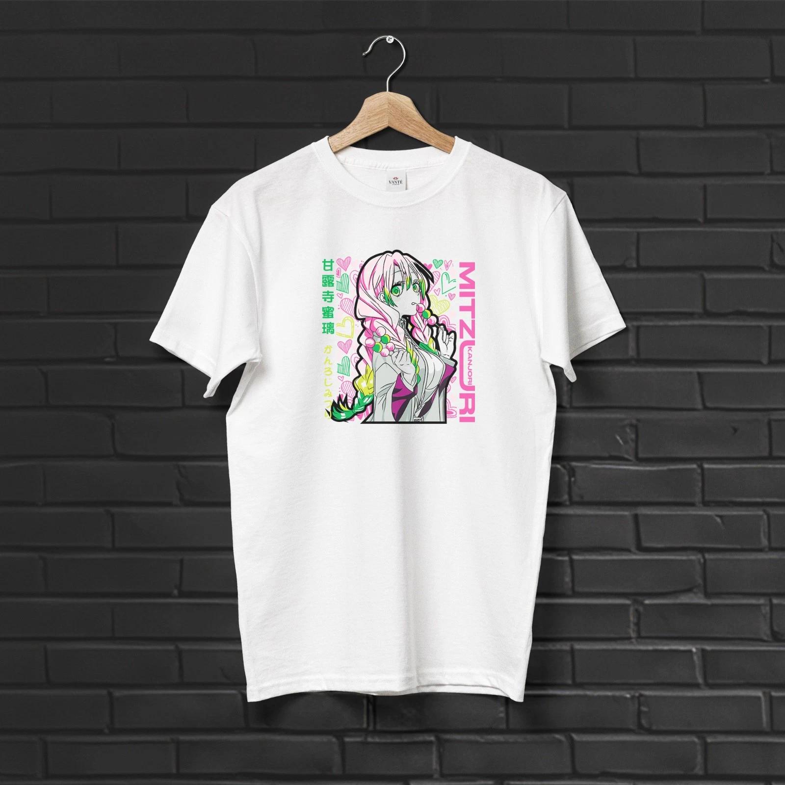 Mitsuri Kanroji Love Hashira Anime T-Shirt Unisex Graphic Tee S