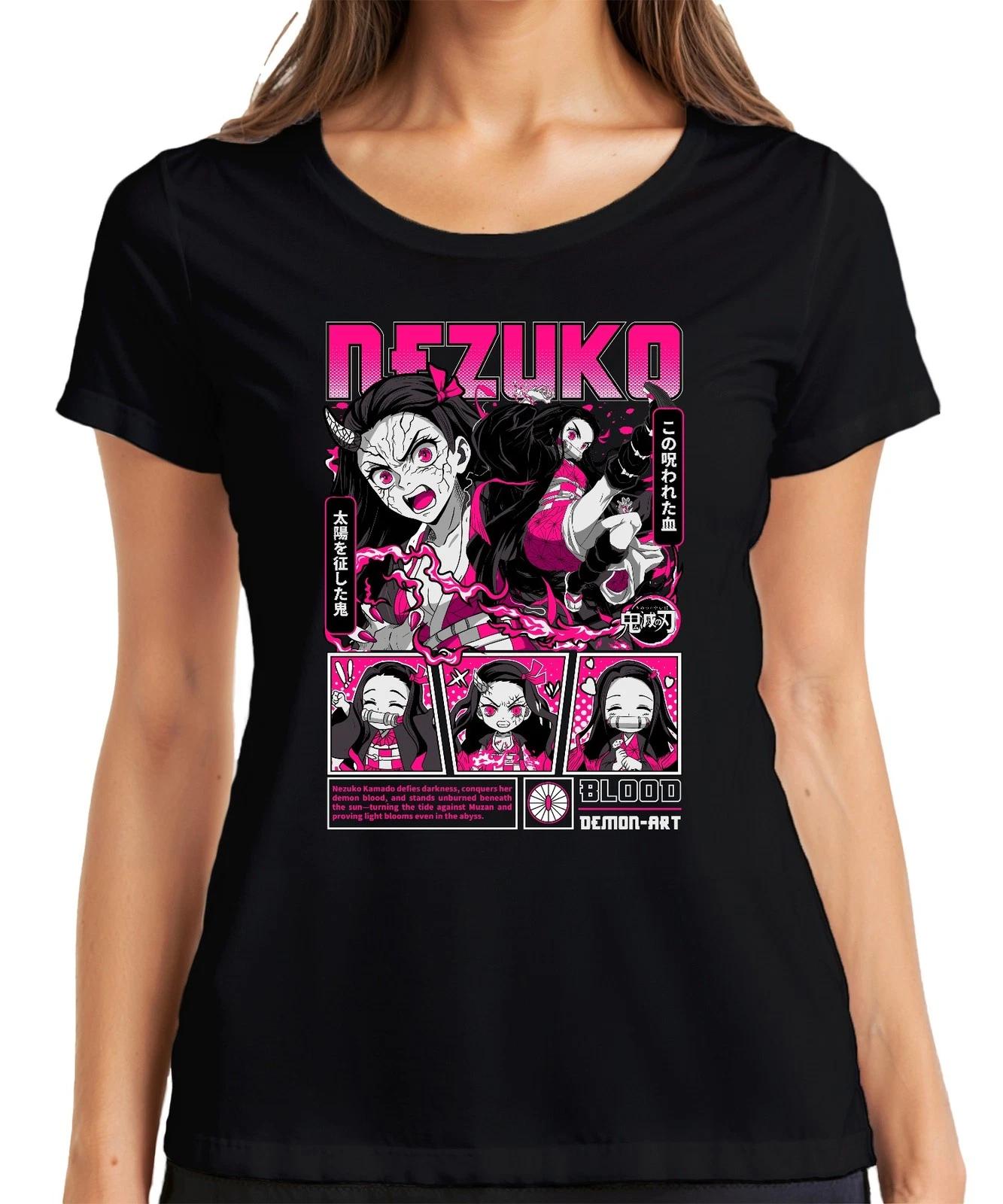 Demon Slayer Nezuko Dämon Blut Anime Geschenk Japan Y2K Streetwear Halloween Dam M