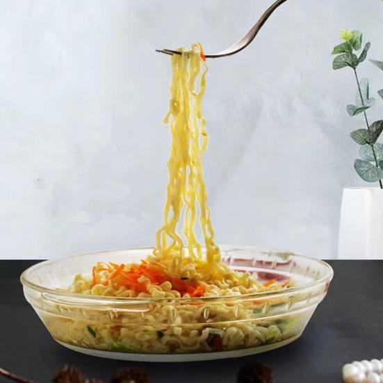 Skleněná koláčová forma na ovoce s vroubkovaným okrajem Hluboká vlnitá forma na pečení koláčů quiche do trouby a mikrovlnné trouby Pečicí náčiní pro domácnost a restauraci