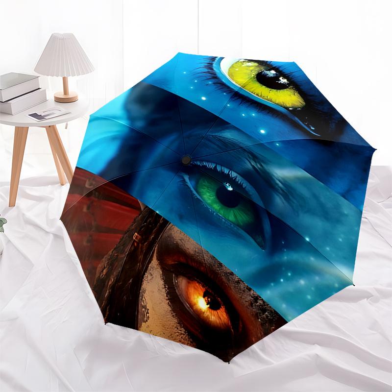 

Avatar Inspired Umbrella: Automatic Opening & Closing, Foldable Design, 8 Bone Frame, Perfect Gift for Fans and Travelers!0108b