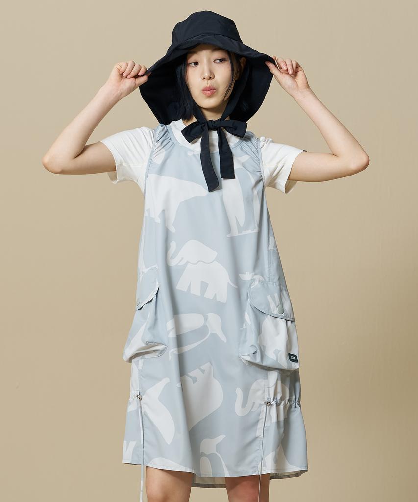 Bbc Earth W Animal Print Out-Pocket Lightweight Dress_Light Mint