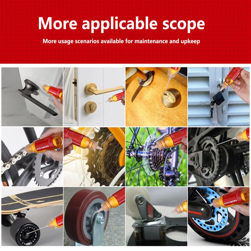 30ml Rust Proof Machinery Lubrication Oil Zipper Running Sewing Machine Oil Fan Hinge Door Keyhole Bearing Gear Lubrication
