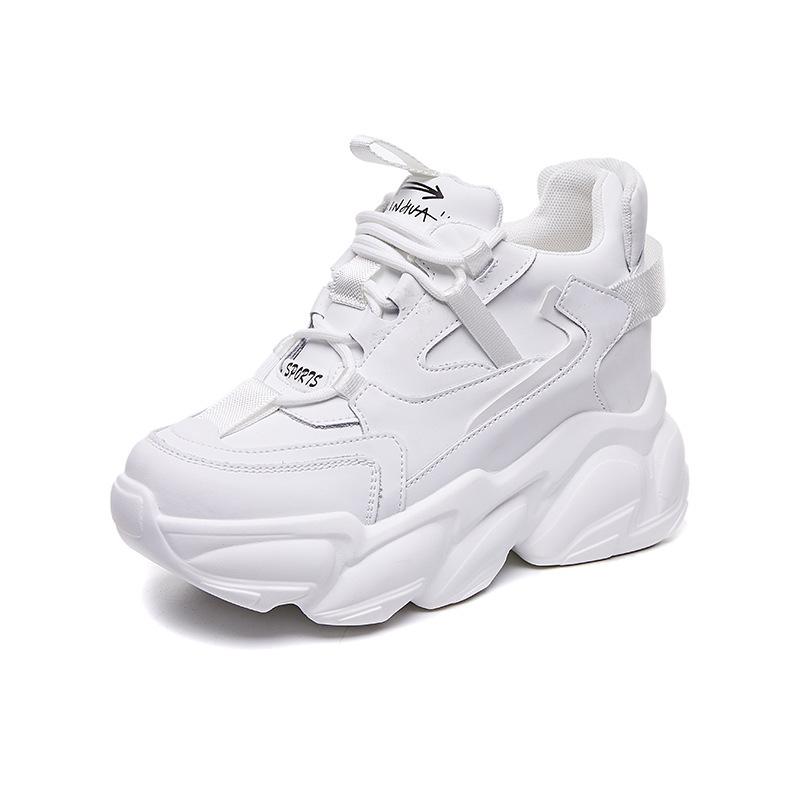 Dad Shoes Ins Inner Height Increase Spring New Breathable Thick-soled Leisure Sports Small Trendy Shoes