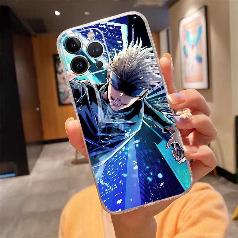Phone Case For Iphone 17 Pro Max Air 16 15 14 13 Pro Max 15 16 Pro 15Plus Anime Jujutsu Kaisen Yuji Itadori Satoru Gojo