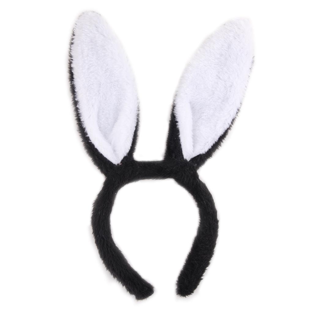 Plush Bunny Ears Headbands,Assorted Color Rabbit Ear Hairband for Easter Halloween Costume Party Favor