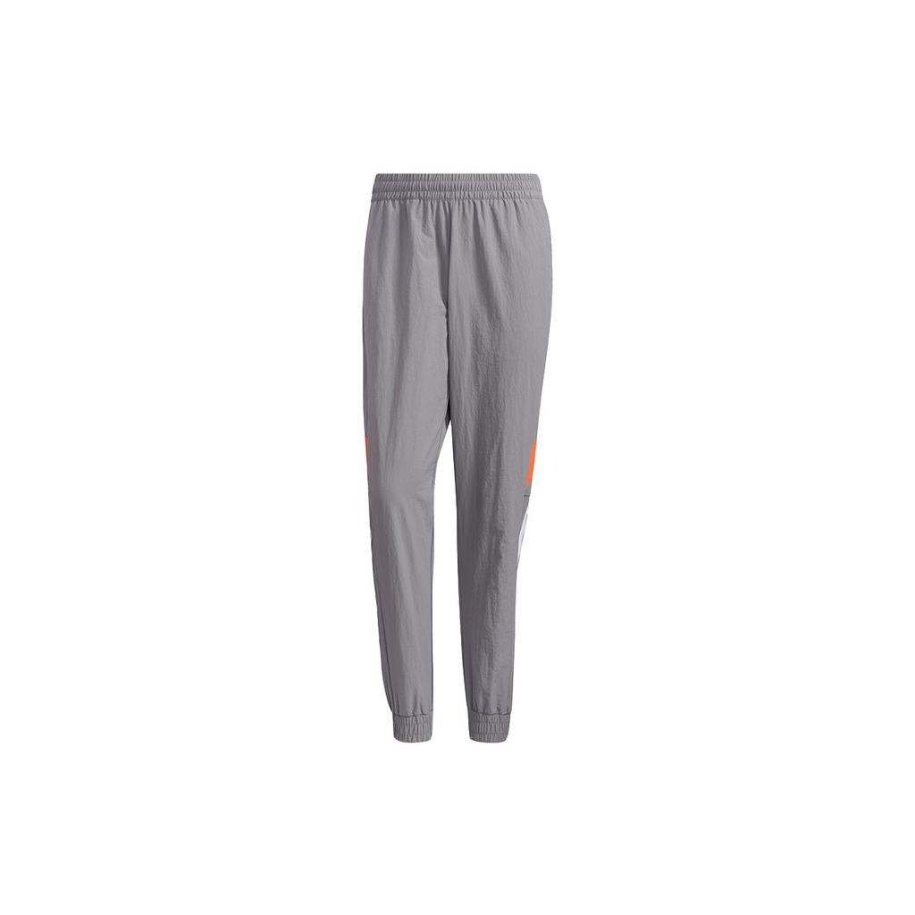 Adidas Neo Logo Woven Track Pants Slim Fit Men Bottoms Light-Grey GP5667