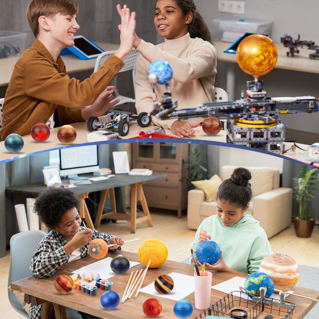 20 Pcs Solar System Stress Balls Planets Stress Balls Planets Squeeze Ball Stress Relief Toys Sensory Balls Educational Space Fo