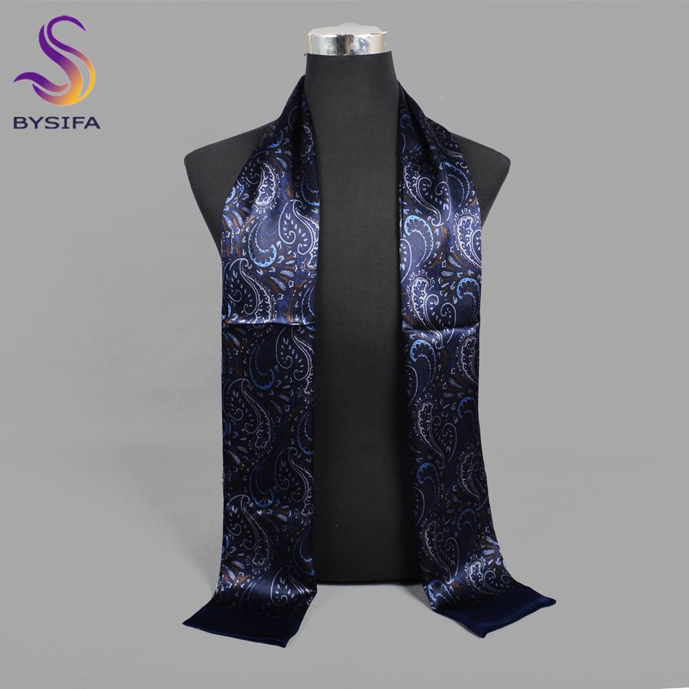 BYSiIFY|light Coffee Plaid Silk Cravat Scarf Men Winter Fashion Business Long Scarves Cravats Male Brand Soft Scarf Tie 160*26cm