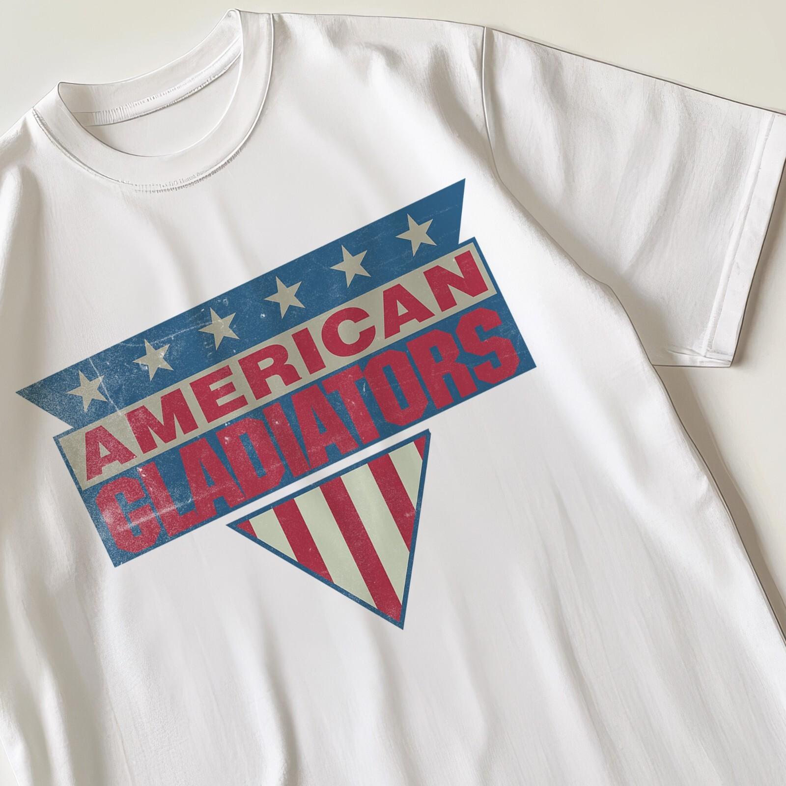 American Gladiators Retro TshirT Shirt Mens Womens Tees Top 80s 90s Nostalgic Gift For Him And Her S
