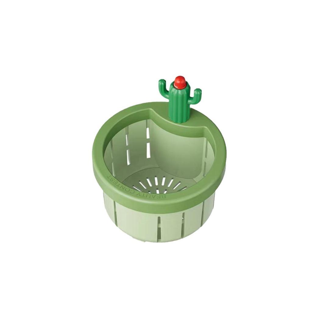 Cartoon Kaktus Design Küchenspülenfilter Bodenablauf Haarfänger Badewannenfänger Spülbecken Sieb Einfache Reinigung Verstopfungsfreier Stöpsel