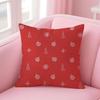 Red Bell Socks Santa Claus Cushion Cover Premium Comfort Reversible Pillow Cove -Two In One Design For Any Room & Car Interior