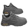 Men's Shoes With Thick Soles Height Increasing Sports Work Board Low Cut Martin Boots Casual Wear-resistant Workwear