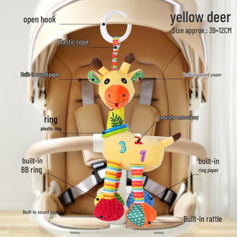 Baby Stroller Mobile: Crib Rattle & Car Seat Soothing Toy