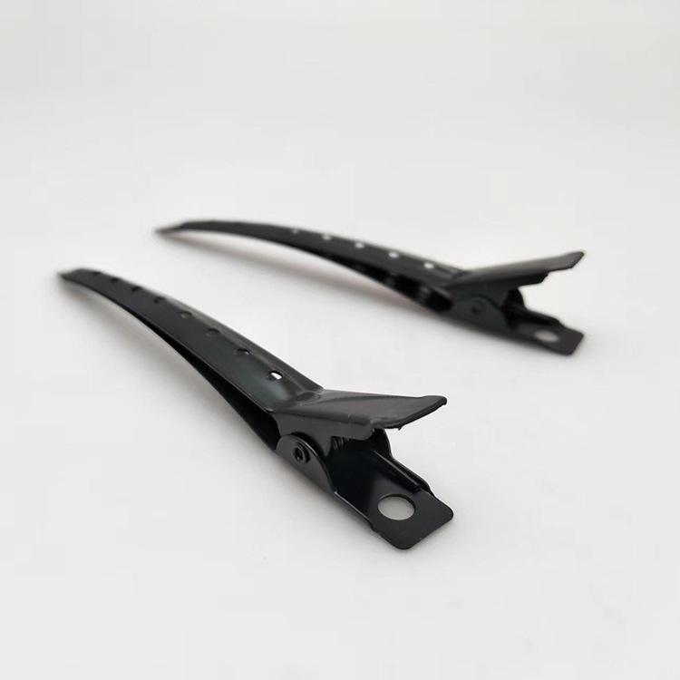 Black Studio Makeup Artist Hair Styling Duckbill Clip for Partition and Positioning