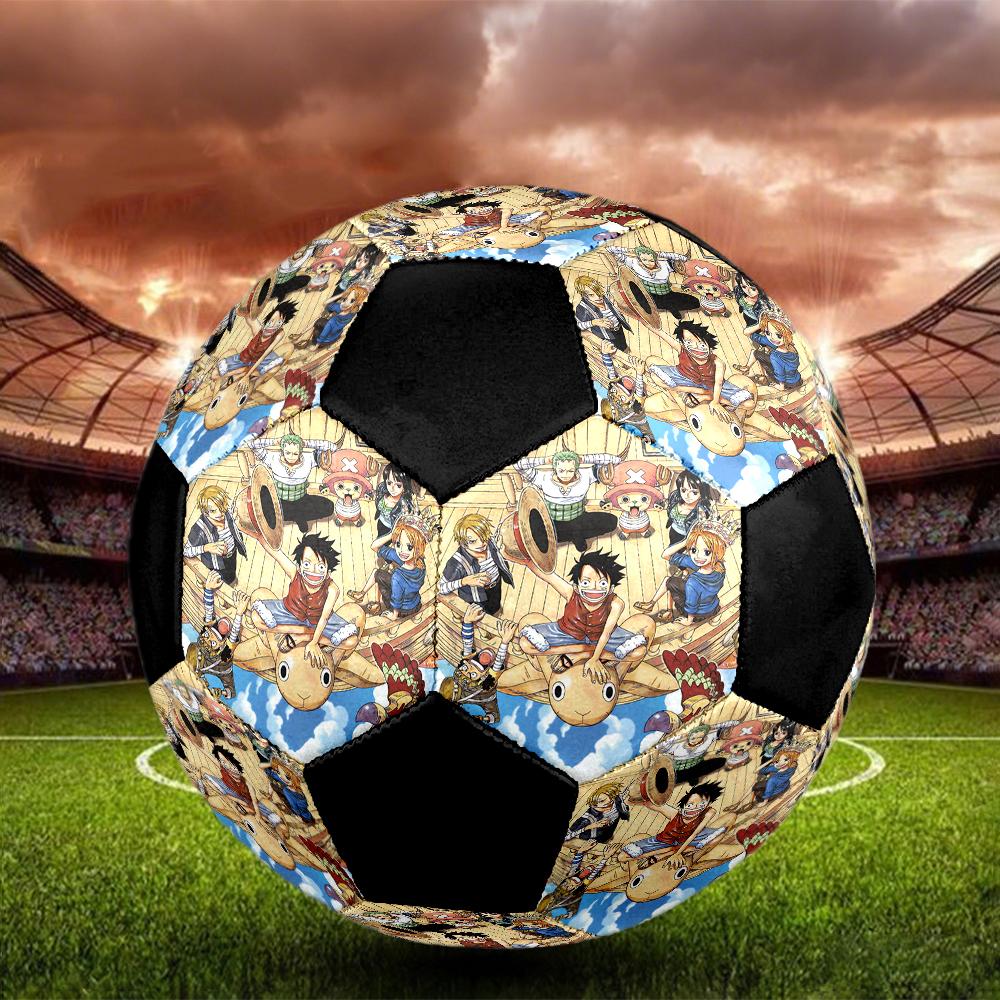 Soccer Ball Colorful Machine Stitched PVC Size 5 Team Training Competition Ready Durable High-Bounce Cool Sports Gift